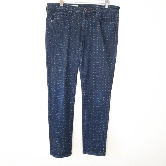 Ag Adriano Goldschmied The Stevie Ankle Dot Jeans 31R - Picture 2 of 8